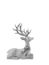 ΧΡΙΣΤΟΥΓΕΝΝΙΑΤΙΚΟΣ ΠΟΛΥΕΣΤΕΡΙΚΟΣ ΤΑΡΑΝΔΟΣ ΜΕ ΦΙΟΓΚΟ ΛΕΥΚΟΣ ΑΣΗΜΙ 14,5Χ9Χ28,5ΕΚ