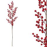 ΧΡΙΣΤΟΥΓΕΝΝΙΑΤΙΚΟ ΚΛΑΔΙ ME ΚΟΚΚΙΝΟΥΣ ΚΑΡΠΟΥΣ - 12x12x82cm 80/400ΚΙΒ