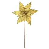 ΧΡΙΣΤΟΥΓΕΝΝΙΑΤΙΚΟ ΠΙΚ ΑΛΕΞΑΝΔΡΙΝΟ ΧΡΥΣΟ ΜΕ ΓΚΛΙΤΕΡ - Φ32cm Υ50cm 360/ΚΙΒ