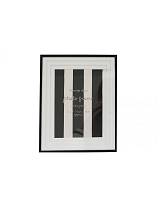 Κορνίζα ριγέ μαυρόασπρη 13Χ18