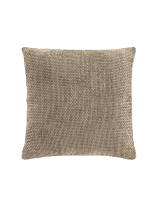 Μαξιλάρι chenille velvet καφέ αν. 45x45cm