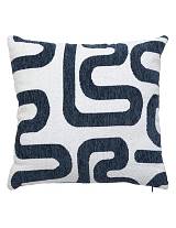 Μαξιλάρι Jacquard μπλε λευκό 40x40cm