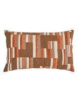 Μαξιλάρι Jacquard πορτοκαλί 30x50cm