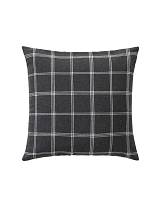 Μαξιλάρι καρό woven cotton/polyester ανθρακί 45x45cm