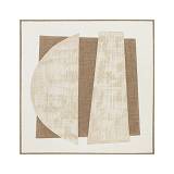 LIGHT MOUNT B ΠΙΝΑΚΑΣ ΔΙΑΚΟΣΜΗΤΙΚΟΣ ΜΕ ΚΟΡΝΙΖΑ 80x80x3.8cm ΚΑΜΒΑΣ BEIGE BEIGE ΞΥΛΟ ΦΥΣΙΚΟ