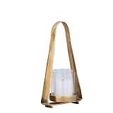 LUMINUS ΦΑΝΑΡΙ 35x11.5x19cm ΑΛΟΥΜΙΝΙΟ ΧΡΥΣΟ ΓΥΑΛΙ