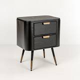 COLOMBO ΚΟΜΟΔΙΝΟ ΜΑΥΡΟ ΧΡΥΣΟ 50x39x63cm