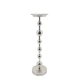 ΜΕΤΑΛΛΙΚΟ ΚΗΡΟΠΗΓΙΟ ΑΣΗΜΙ ΣΤΡΟΓΓΥΛΟ/ΣΦΑΙΡΕΣ ΨΗΛΟ - Φ10x39.5cm 8/KIB