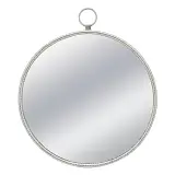 ΜΕΤΑΛΛΙΚΟΣ ΚΑΘΡΕΦΤΗΣ ΤΟΙΧΟΥ ΑΣΗΜΙ ΚΥΚΛΟΣ/ΚΡΙΚΟΣ - 79x3.5x91cm 1/KIB