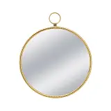 ΜΕΤΑΛΛΙΚΟΣ ΚΑΘΡΕΦΤΗΣ ΤΟΙΧΟΥ ΧΡΥΣΟ ΚΥΚΛΟΣ/ΚΡΙΚΟΣ - 59.5x2.5x71cm 1/KIB