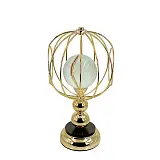 ΔΙΑΚΟΣΜΗΤΙΚΟ ΜΕΤΑΛΛΙΚΟ ΧΡΥΣΟ/ΜΑΥΡΟ ΣΦΑΙΡΑ ΜΕΓΑΛΟ ΜΕ ΓΥΑΛΙ - Φ20x36cm 6/ΚΙΒ