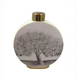 ΚΕΡΑΜΙΚΟ ΚΥΚΛΙΚΟ ΚΟΥΠ ΜΕ ΚΑΠΑΚΙ ΜΕΓΑΛΟ ΔΕΝΤΡΟ ΚΑΦΕ - 28x9x33cm 4/KIB