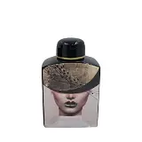 ΚΕΡΑΜΙΚΟ ΚΟΥΠ ΜΕ ΚΑΠΑΚI ΜΙΚΡΟ ΓΥΝΑΙΚΑ ΜΕ ΚΑΠΕΛΟ ΜΑΥΡΟ/ΧΡΥΣΟ & ΨΑΡΑΚΙΑ - 16.5x9.5x25cm 4/KIB