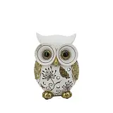 ΔΙΑΚΟΣΜΗΤΙΚΗ ΦΙΓΟΥΡΑ ΚΟΥΚΟΥΒΑΓΙΑ ΜΕ ΣΧΕΔΙΑ & ΣΤΡΑΣ - 10x7.5x13.5cm 48/KIB