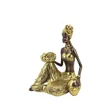 ΔΙΑΚΟΣΜΗΤΙΚΗ ΦΙΓΟΥΡΑ ΠΑΡΑΔΟΣΙΑΚΗ ΑΦΡΙΚΑΝΑ ΜΕ ΦΡΟΥΤΑ - 19x12.5x22.5cm 8/KIB