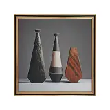 ΚΑΔΡΑΚΙ ΜΕ ΧΡΥΣΗ ΚΟΡΝΙΖΑ & 3D ΒΑΖΑ ΑΦΗΡΗΜΕΝΟ - 41x41cm 24/ΚΙΒ