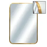 ΚΑΘΡΕΦΤΗΣ ΟΡΘΟΓΩΝΙΟΣ ΕΠΙΤΟΙΧΙΟΣ ΧΡΥΣΟ ΠΛΑΙΣΙΟ ΑΛΟΥΜΙΝΙΟΥ - 60x80x4cm 1/6ΚΙΒ