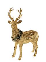 ΧΡΙΣΤΟΥΓΕΝΝΙΑΤΙΚΟΣ ΠΟΛΥΕΣΤΕΡΙΚΟΣ ΤΑΡΑΝΔΟΣ ΟΡΘΙΟΣ  ΠΡΑΣΙΝΟΣ ΧΡΥΣΟΣ 18Χ9Χ26,5ΕΚ