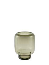 ΧΕΙΡΟΠΟΙΗΤΟ ΒΑΖΟ ΑΠΟ ΦΥΣΙΤΟ ΓΥΑΛΙ ΓΚΡΙ 15,5Χ15,5Χ19,5ΕΚ