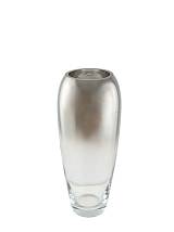 ΧΕΙΡΟΠΟΙΗΤΟ ΒΑΖΟ ΦΥΣΙΤΟ ΑΠΌ ΓΥΑΛΙ ΑΣΗΜΙ 12Χ12Χ28,7ΕΚ