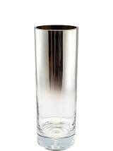 ΧΕΙΡΟΠΟΙΗΤΟ ΒΑΖΟ ΦΥΣΙΤΟ ΑΠΌ ΓΥΑΛΙ ΚΥΛΙΝΔΡΟΣ ΜΕ ΜΠΙΛΙΑ ΑΣΗΜΙ 12Χ12Χ35ΕΚ