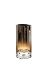 ΧΕΙΡΟΠΟΙΗΤΟ ΒΑΖΟ ΦΥΣΙΤΟ ΑΠΌ ΓΥΑΛΙ ΚΥΛΙΝΔΡΟΣ ΜΕ ΜΠΙΛΙΑ ΑΣΗΜΙ ΚΑΦΕ 12Χ12Χ25ΕΚ