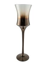 ΓΥΑΛΙΝΟ ΦΥΣΙΤΟ ΚΗΡΟΠΗΓΕΙΟ ΜΕ ΑΣΗΜΙ 14,5Χ13,5Χ50ΕΚ