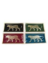 Πιατάκι γυαλ. Leopard 10Χ21, 4σχ.