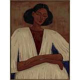 PENSIERO ΠΙΝΑΚΑΣ ΔΙΑΚΟΣΜΗΤΙΚΟΣ ΜΕ ΚΟΡΝΙΖΑ 120x90x4cm ΚΑΜΒΑΣ ΚΑΦΕ ΠΟΛΥΧΡΩΜΟ ΞΥΛΟ ΦΥΣΙΚΟ