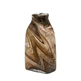 ΒΑΖΟ ΑΠΟ ΦΥΣΗΤΟ ΓΥΑΛΙ ΚΑΦΕ/ΜΕΛΙ ΠΛΑΚΕ ΨΗΛΟ - 18x9.5x34cm 4/ΚΙΒ