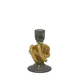 ΚΗΡΟΠΗΓΙΟ ΑΠΟ ΦΥΣΗΤΟ ΓΥΑΛΙ ΓΚΡΙ/ΜΕΛΙ ΚΟΜΠΟΣ ΚΟΝΤΟ - Φ12x20cm 12/ΚΙΒ