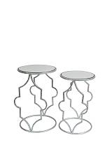 ΜΕΤΑΛΛΙΚΑ ΤΡΑΠΕΖΙΑ ΣΕΤ 2 ΑΣΗΜΙ ΜΕ ΤΖΑΜΙ ΚΑΘΡΕΠΤΗ 36Χ56ΕΚ 32Χ51ΕΚ