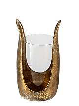 ΜΕΤΑΛΛΙΚΟ ΚΗΡΟΠΗΓΕΙΟ ΜΕ ΧΡΥΣΟ ΜΕ ΓΥΑΛΙ 16Χ15,5Χ27,5ΕΚ