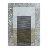 ABSTRACT ΠΙΝΑΚΑΣ ΔΙΑΚΟΣΜΗΣΗΣ 76x100x4cm ΚΑΜΒΑΣ ΓΚΡΙ ΑΣΗΜΙ ΞΥΛΟ ΧΡΥΣΟ