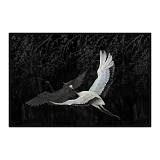 CRANE ΠΙΝΑΚΑΣ ΔΙΑΚΟΣΜΗΣΗΣ 123x83x5cm ΚΑΜΒΑΣ ΜΑΥΡΟ ΓΚΡΙ ΞΥΛΟ ΛΕΥΚΟ