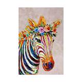 ZEBRA ΠΙΝΑΚΑΣ ΔΙΑΚΟΣΜΗΣΗΣ 80x120x4cm ΚΑΜΒΑΣ ΠΟΛΥΧΡΩΜΟ