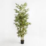 BAMBOO ΔΕΝΤΡΟ ΤΕΧΝΗΤΟ ΣΕ ΓΛΑΣΤΡΑ 190cm POLYESTER ΠΡΑΣΙΝΟ PVC