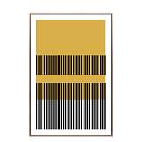 ALSAR LINE ΠΙΝΑΚΑΣ ΔΙΑΚΟΣΜΗΣΗΣ 53x73x4cm ΚΑΜΒΑΣ ΛΕΥΚΟ ΚΙΤΡΙΝΟ ΞΥΛΟ ΧΡΥΣΟ