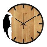 NAMUR ΡΟΛΟΪ ΤΟΙΧΟΥ 50x50x4cm MDF ΦΥΣΙΚΟ ΜΑΥΡΟ ΜΕΤΑΛΛΟ