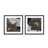 FIGERES ΠΙΝΑΚΑΣ 50x50x2cm MDF ΠΟΛΥΧΡΩΜΟ ΧΑΡΤΙ ΜΑΥΡΟ