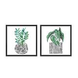 BILIA ΠΙΝΑΚΑΣ 50x50x2cm MDF ΠΟΛΥΧΡΩΜΟ ΧΑΡΤΙ ΜΑΥΡΟ