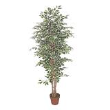 FICUS ΔΕΝΤΡΟ ΤΕΧΝΗΤΟ ΣΕ ΓΛΑΣΤΡΑ 170cm POLYESTER ΠΡΑΣΙΝΟ PE/PP