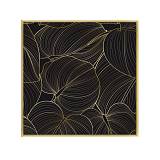 ARBARO ΠΙΝΑΚΑΣ ΔΙΑΚΟΣΜΗΣΗΣ 52x52x4cm ΚΑΜΒΑΣ ΜΑΥΡΟ ΧΡΥΣΟ ΞΥΛΟ ΧΡΥΣΟ