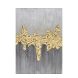 SED GREY ΠΙΝΑΚΑΣ ΔΙΑΚΟΣΜΗΣΗΣ 50x70x3cm ΚΑΜΒΑΣ ΓΚΡΙ ΧΡΥΣΟ