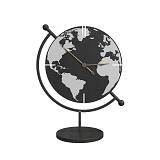 GALAXY ΡΟΛΟΪ ΕΠΙΤΡΑΠΕΖΙΟ 23x12x30cm ΜΕΤΑΛΛΟ ΜΑΥΡΟ ΑΣΗΜΙ MDF