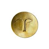 FACE DECO ΤΟΙΧΟΥ 38x38x8cm ΑΛΟΥΜΙΝΙΟ ΧΡΥΣΟ ROUGH