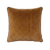 SUNDIAL C ΔΙΑΚΟΣΜΗΤΙΚΟ ΜΑΞΙΛΑΡΙ 50x50cm ΒΑΜΒΑΚΙ CARAMEL ΒΕΛΟΥΔΟ