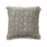 JERICHO ΔΙΑΚΟΣΜΗΤΙΚΟ ΜΑΞΙΛΑΡΙ 50x50cm ΒΑΜΒΑΚΙ AQUA ΜΠΕΖ ΒΙΣΚΟΖΗ