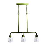 CLOCHE ΦΩΤΙΣΤΙΚΟ ΟΡΟΦΗΣ 90x17x90cm ΣΙΔΕΡΟ ΧΡΥΣΟ ΑΝΤΙΚΕ ΓΥΑΛΙ ΔΙΑΦΑΝΟ