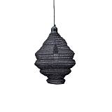 RUCHE ΦΩΤΙΣΤΙΚΟ ΟΡΟΦΗΣ 35x35x40cm ΜΕΤΑΛΛΟ ΜΑΥΡΟ